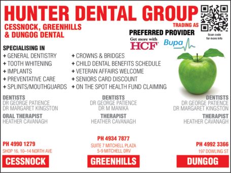 Hunter Dental Group Cessnock, Greenhills And Dungog Dental - Dentists Hobart 1